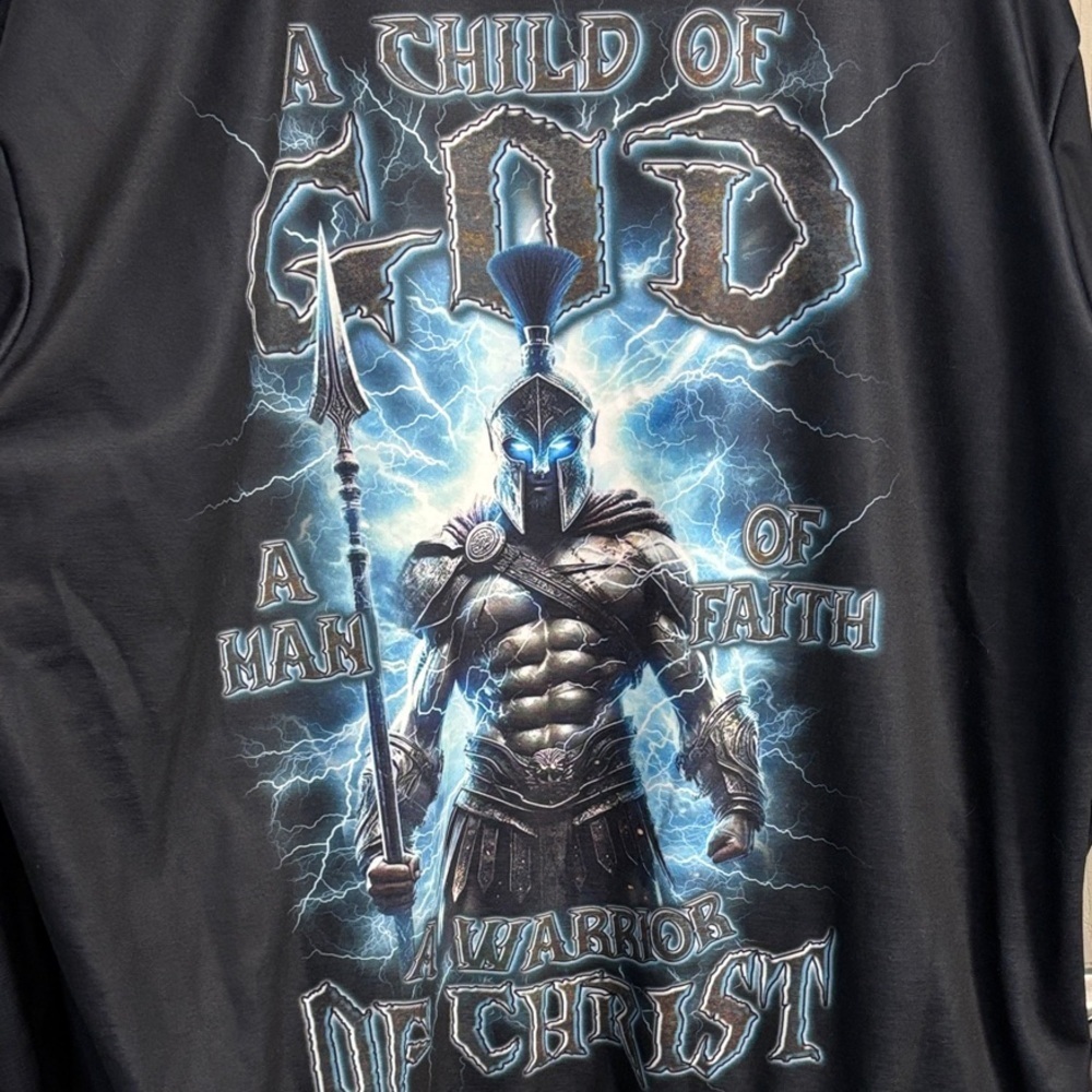 Men's Zip Up Hoodie “Warrior of Christ”
